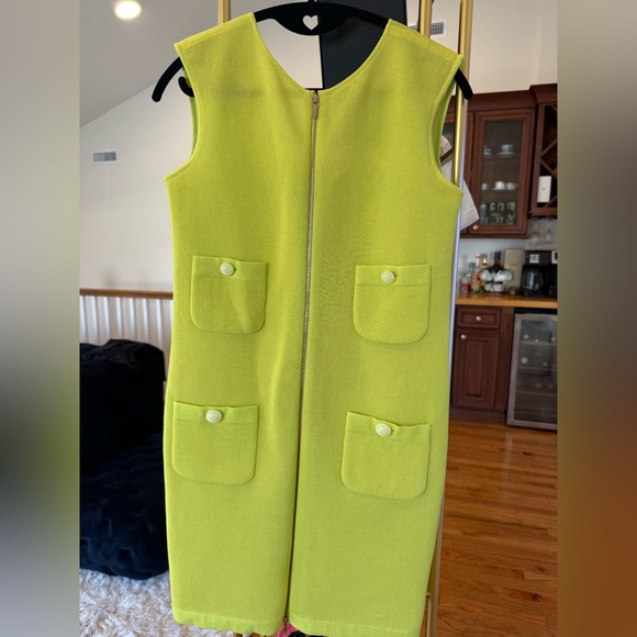 CHANEL Dresses & Skirts - CHANEL Lime Green/Yellow Dress- Buttons